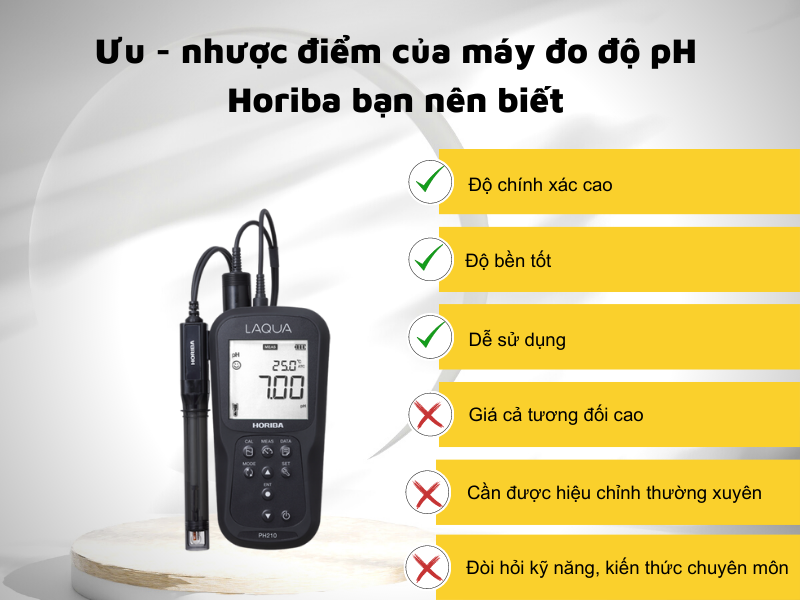 Ưu nhược điểm của máy đo độ pH Horiba bạn nên biết