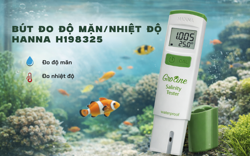 Bút đo độ mặn/Nhiệt độ Hanna HI98325