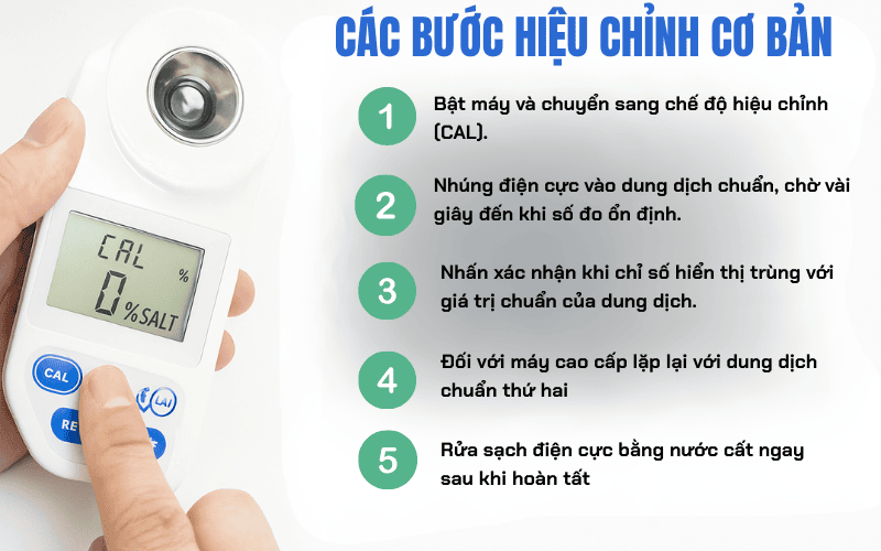 Các bước hiệu chỉnh cơ bản