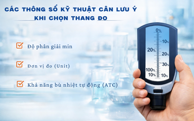 Các thông số kỹ thuật cần lưu ý khi chọn thang đo