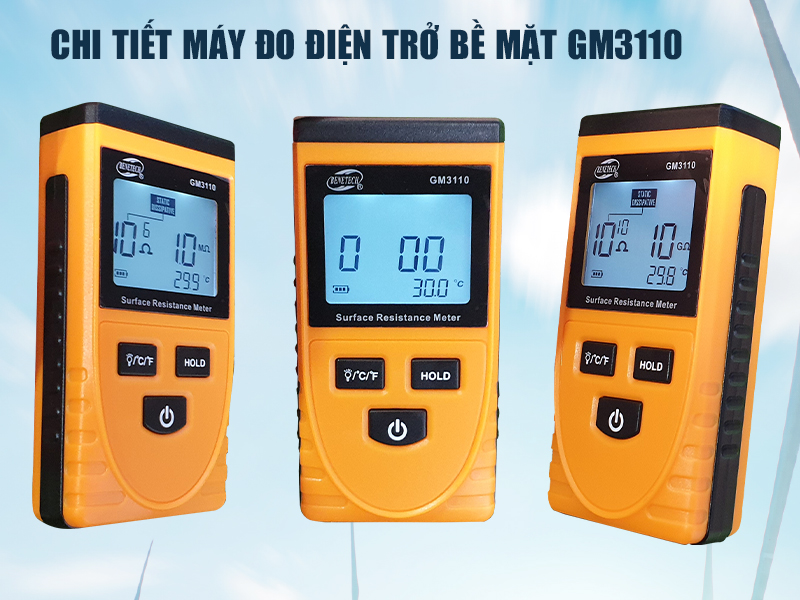 chi tiết máy đo điện trở bề mặt GM3110
