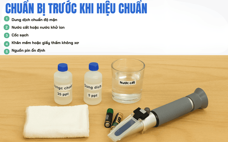 Chuẩn bị trước khi hiệu chuẩn
