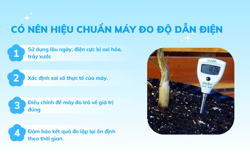 Có nên hiệu chuẩn máy đo độ dẫn điện