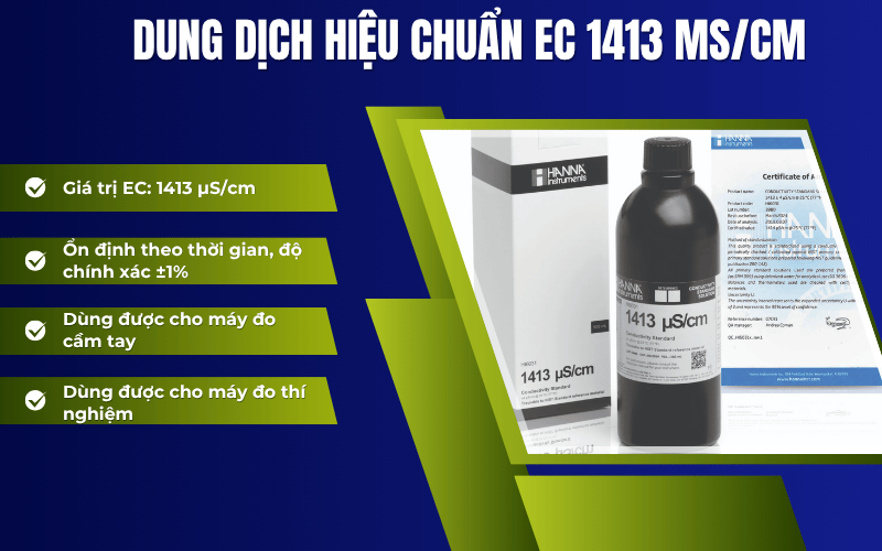 Dung dịch hiệu chuẩn EC 1413 µS/cm