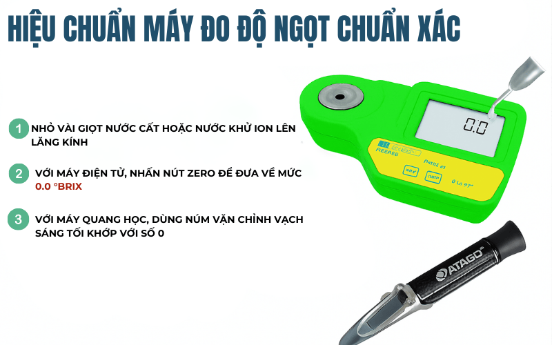 Hiệu chuẩn máy đo độ ngọt