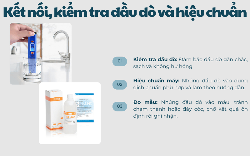 Kết nối và kiểm tra đầu dò
