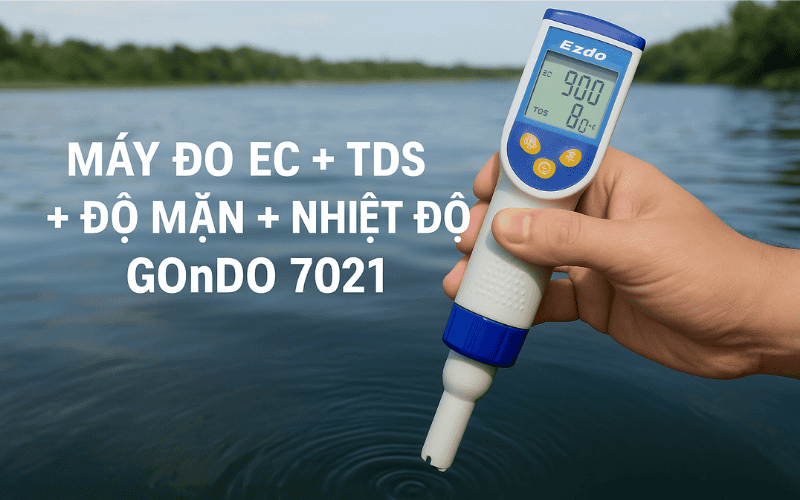 Máy đo EC + TDS + Độ mặn + Nhiệt độ GOnDO 7021