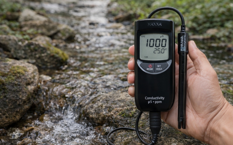 Máy đo EC-TDS thang thấp HI99300