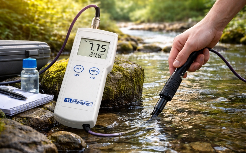 Máy đo pH/EC/TDS/Nhiệt độ cầm tay MILWAUKEE Mi805