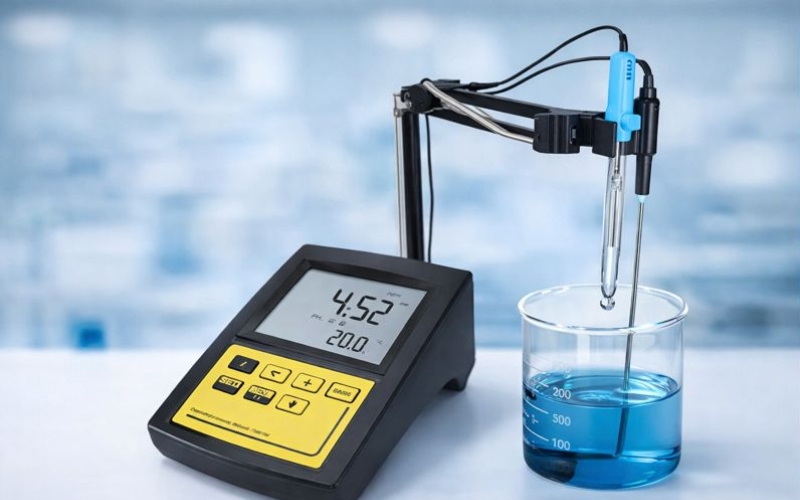 Máy đo pH/ORP/EC/TDS/mặn/nhiệt độ điện tử để bàn Milwaukee Mi180