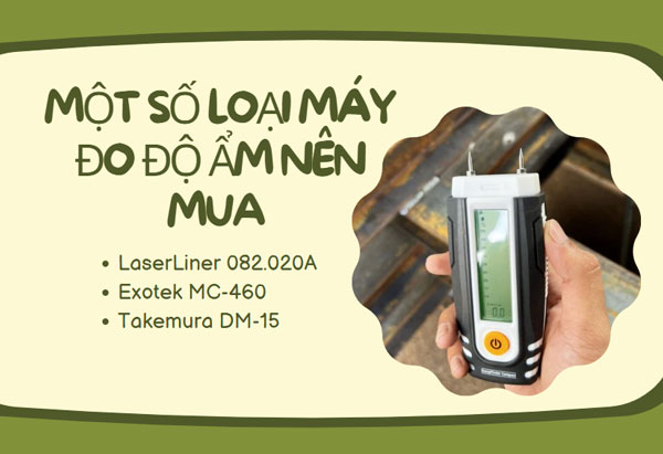 Một số loại máy đo độ ẩm nên mua