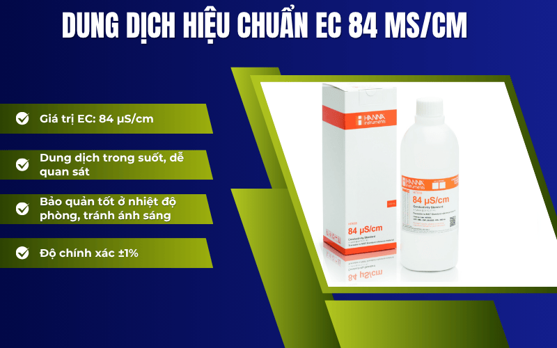 Dung dịch hiệu chuẩn EC 84 µS/cm