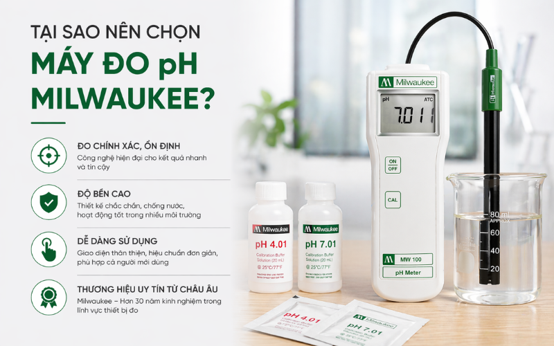 Tại sao nên chọn máy đo pH Milwaukee?