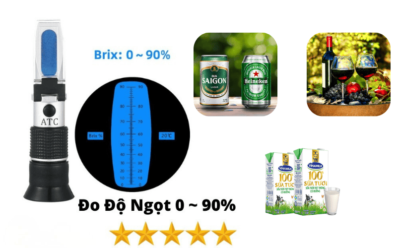 Ứng dụng máy đo độ ngọt trong sản xuất thực phẩm và đồ uống