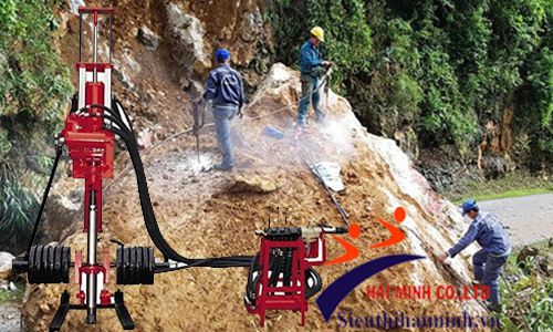 Sử dụng giàn khoan đá KSZ100