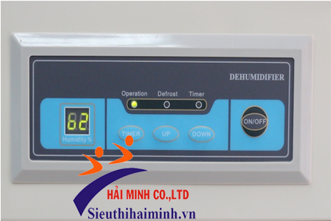 Bảng điều khiển thông minh của máy hút ẩm công nghiệp FujiE HM-1800D