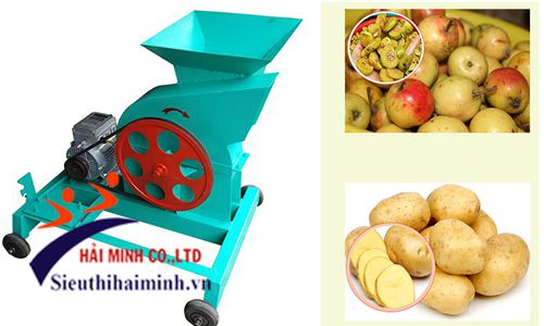 Thành phẩm sau khi qua máy thái lát củ quả HMTL01