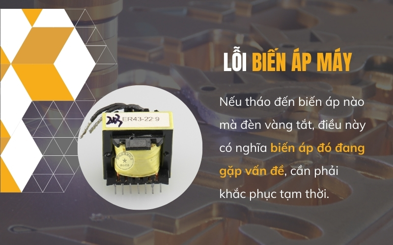 Lỗi biến áp máy