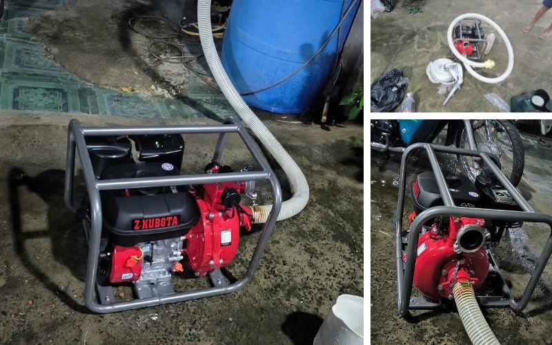 Kỹ thuật giao Máy bơm nước cứu hỏa Z-KUBOTA CAP50 cho khách
