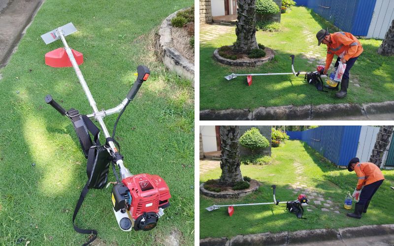 kỹ thuật giao Máy cắt cỏ Honda ​GX35 VOLGA Thái Lan cho khách