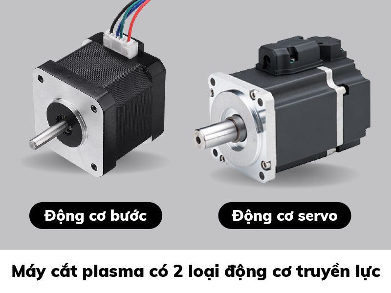 Máy cắt plasma có 2 loại động cơ truyền lực
