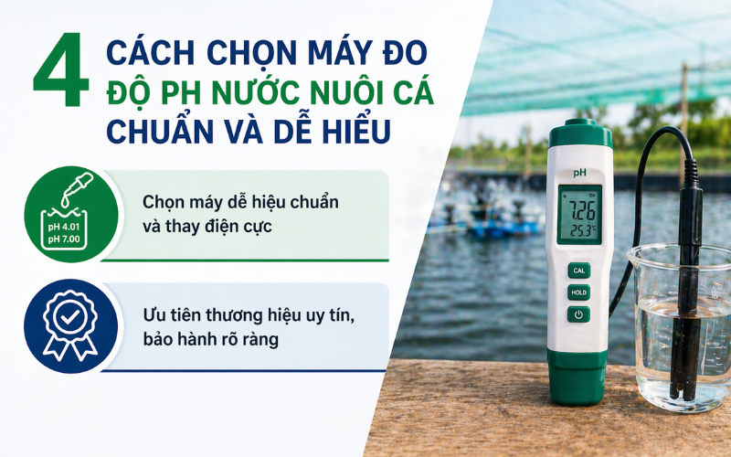 4 Cách chọn máy đo độ Ph nước nuôi cá chuẩn và dễ hiểu