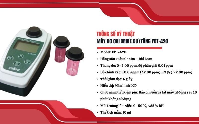 Thông số kỹ thuật của máy đo FCT-420