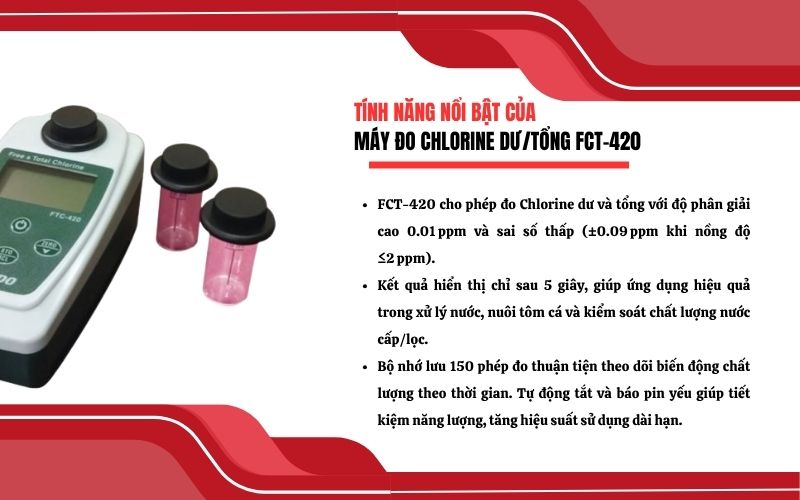 Đặc điểm và tính năng nổi bật của máy đo FCT-420
