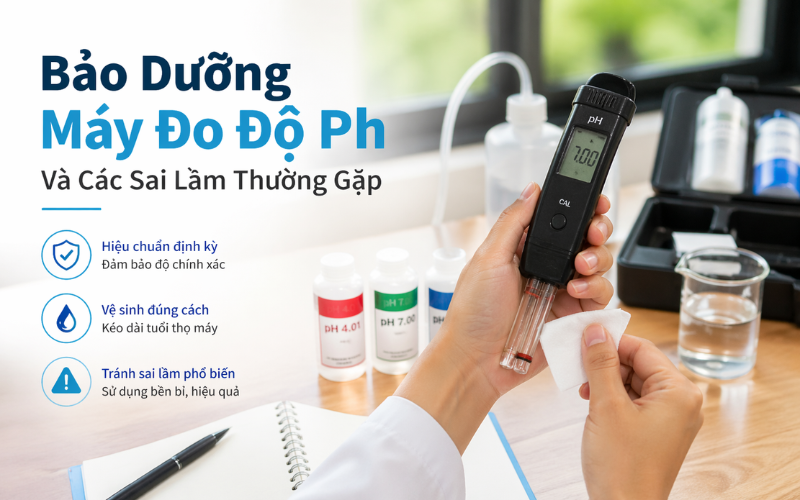 Bảo Dưỡng Máy Đo Độ Ph Và Các Sai Lầm Thường Gặp