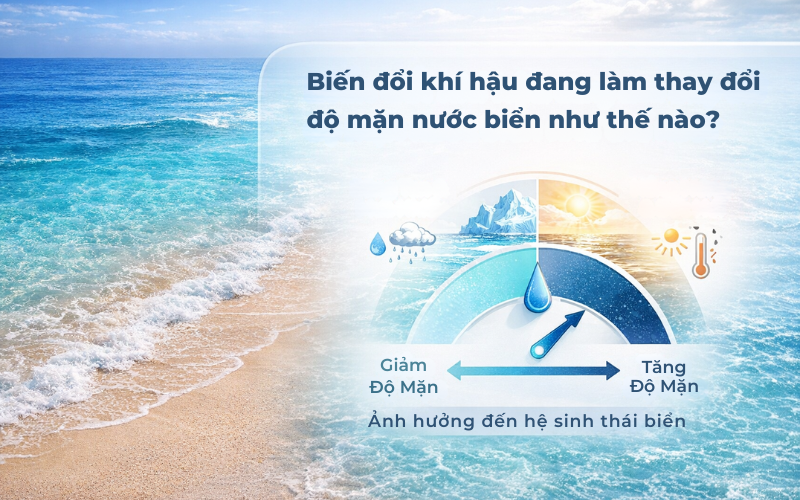 Biến Đổi Khí Hậu Ảnh Hưởng Độ Mặn Biển Ra Sao?