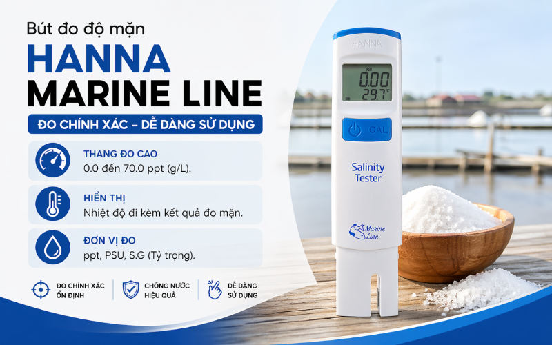 Bút đo độ mặn Hanna HI98319 