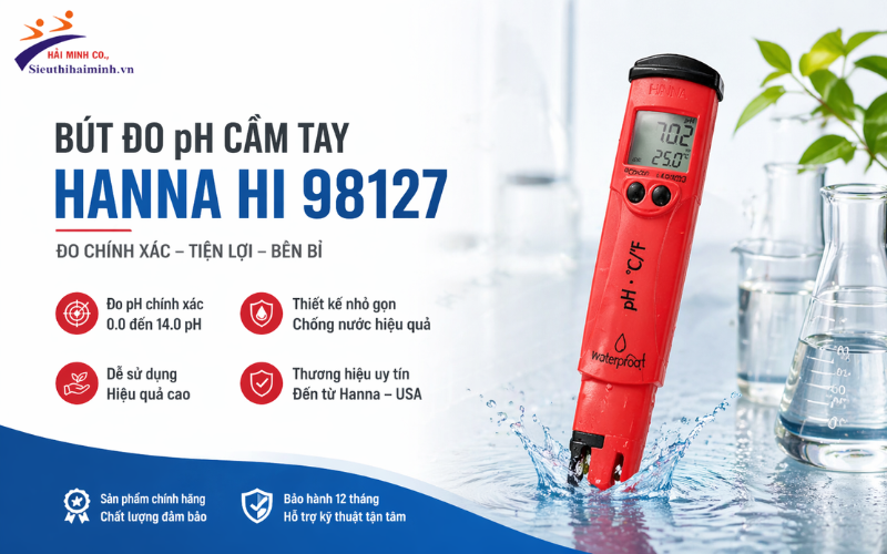 Bút đo pH cầm tay Hanna HI 98127