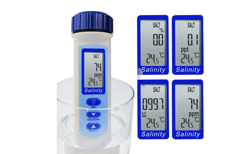 Các chỉ số thường thấy trên thiết bị đo độ mặn nước sông