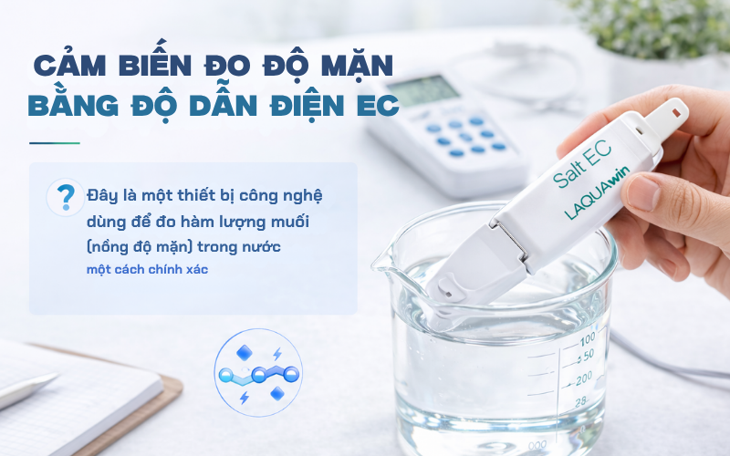 Cảm biến đo độ mặn bằng độ dẫn điện EC