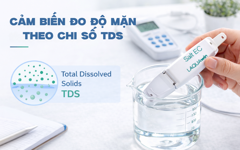 Cảm biến đo độ mặn theo chỉ số TDS