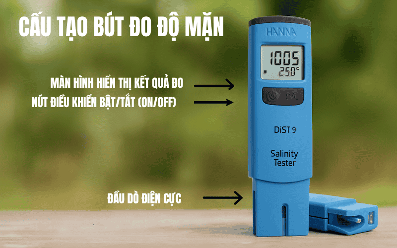 Cấu tạo bút đo độ mặn