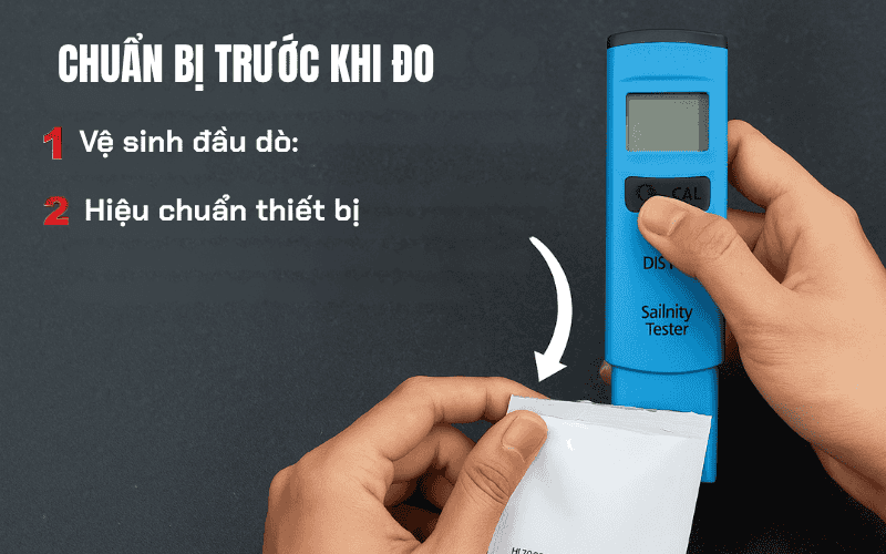 Chuẩn bị trước khi đo
