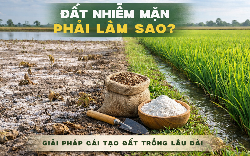 Đất Nhiễm Mặn Phải Làm Sao? Giải Pháp Cải Tạo Đất Trồng Lâu Dài