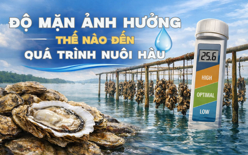 Độ mặn ảnh hưởng thế nào đến quá trình nuôi hàu