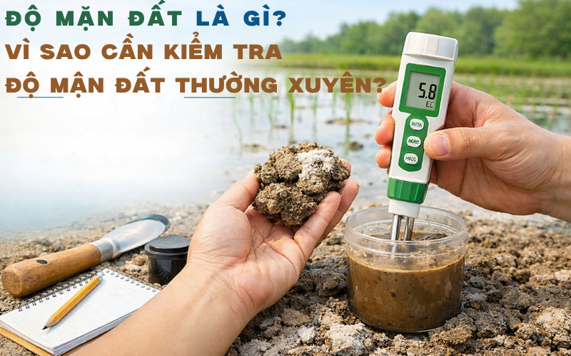 Độ mặn đất là gì? Vì sao cần kiểm tra độ mặn đất thường xuyên