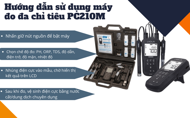 Hướng dẫn sử dụng máy đo đa chỉ tiêu PC210M