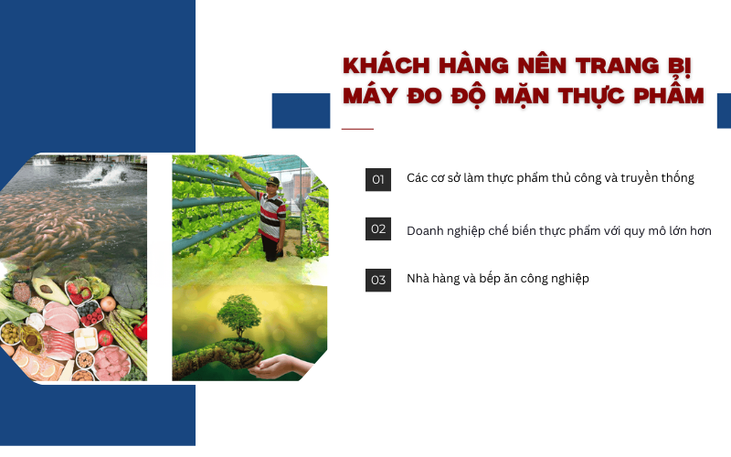 Khách hàng nên trang bị máy đo độ mặn thực phẩm