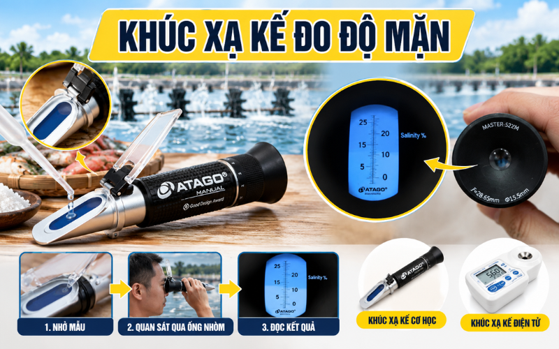 Khúc xạ kế đo độ mặn