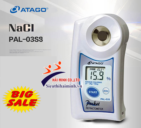 Khúc xạ kế đo độ mặn Atago PAL-03S