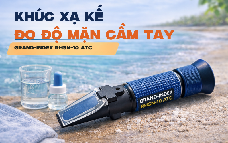 Khúc xạ kế đo độ mặn cầm tay Grand-Index RHSN-10 ATC