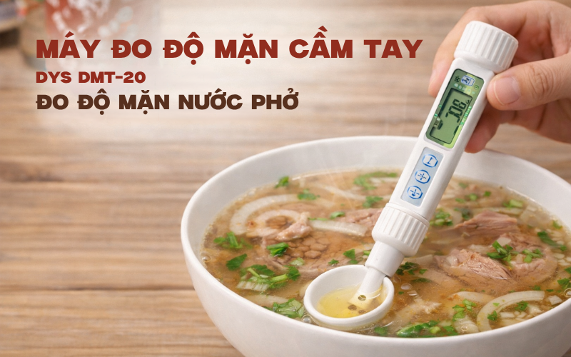 Máy đo độ mặn cầm tay DYS DMT-20 đo độ mặn nước phở