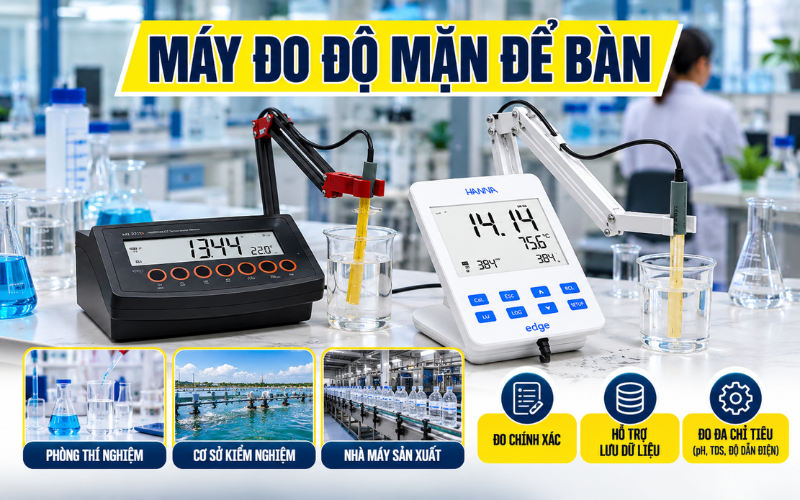 Máy đo độ mặn để bàn