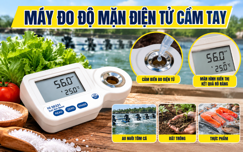 Máy đo độ mặn điện tử cầm tay