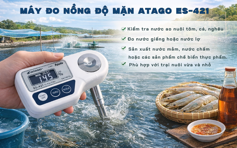 Máy đo nồng độ mặn Atago ES-421