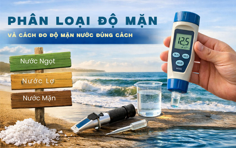 Phân Loại Độ Mặn Và Cách Đo Độ Mặn Nước Đúng Cách